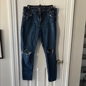 Old Navy Women's Skinny Jeans - Dark Blue